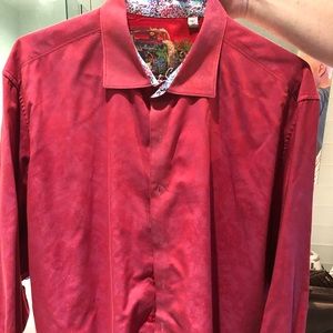 Robert Graham textured long sleeve shirt